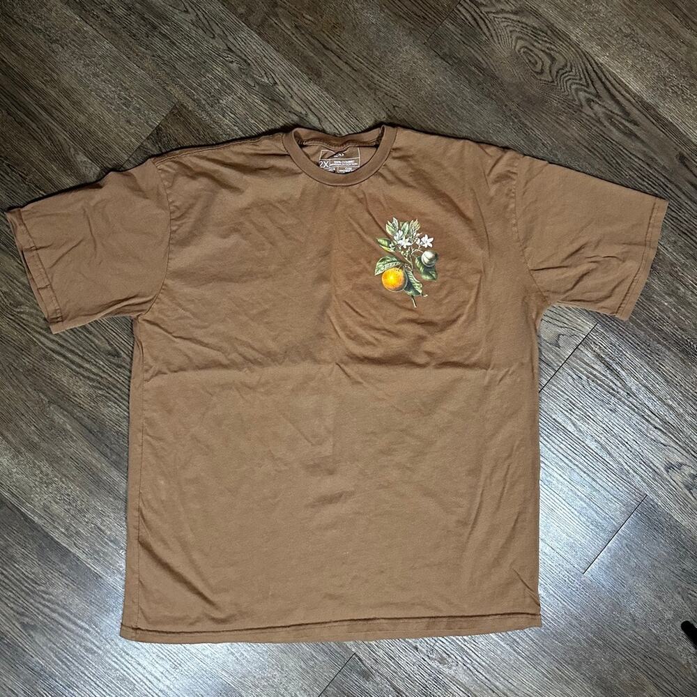 GLO GOD'S LOVE OVERCOMES Bear Good Fruit Unisex T-Shirt 2x Brown
